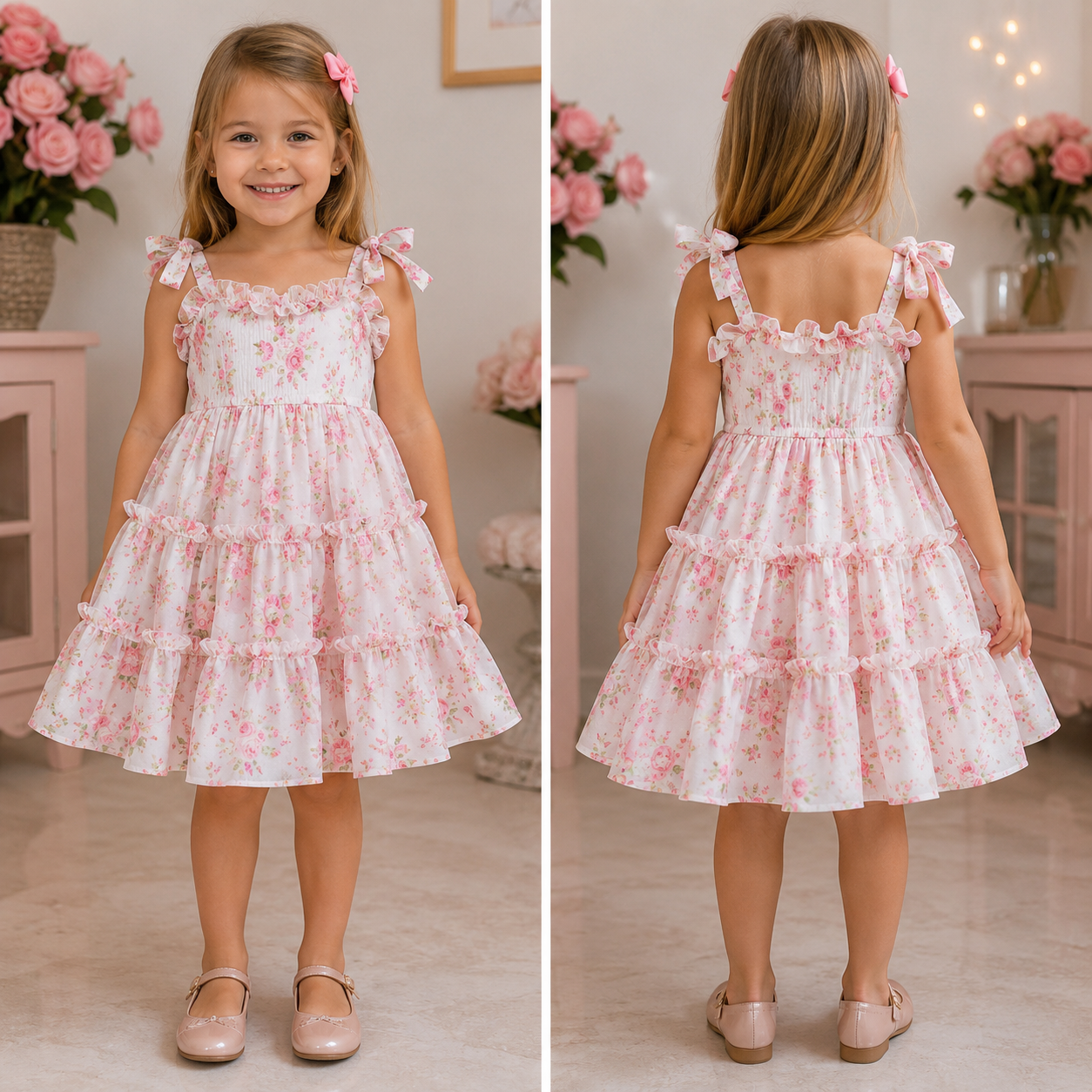 Vestido em camadas